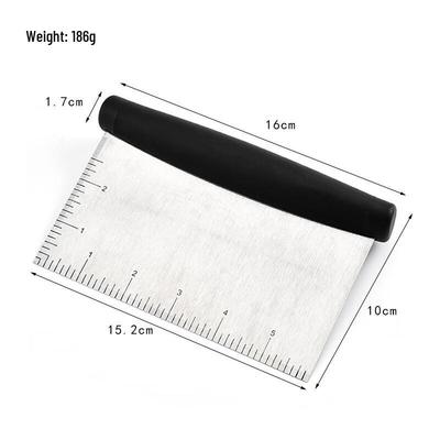 Ruhan Stainless Steel Dough Cutter with Scale (2-pack)