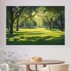 2D Green Park Background Cloth Sunny Forest Lawn Nature Party Backdrop Banner