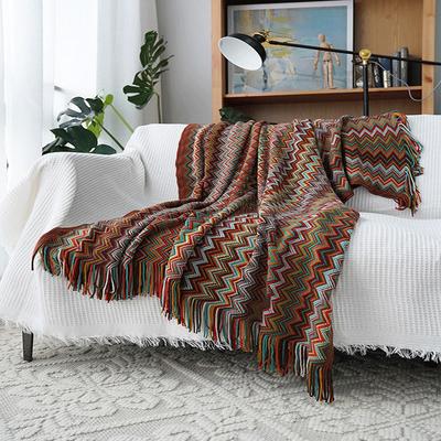 Koc Boho Ins Style Koniec Łóżka Etniczny Frędzel Narzuta na Sofę Biuro Klimatyzowany Pokój Pokrowiec Lato Cienki