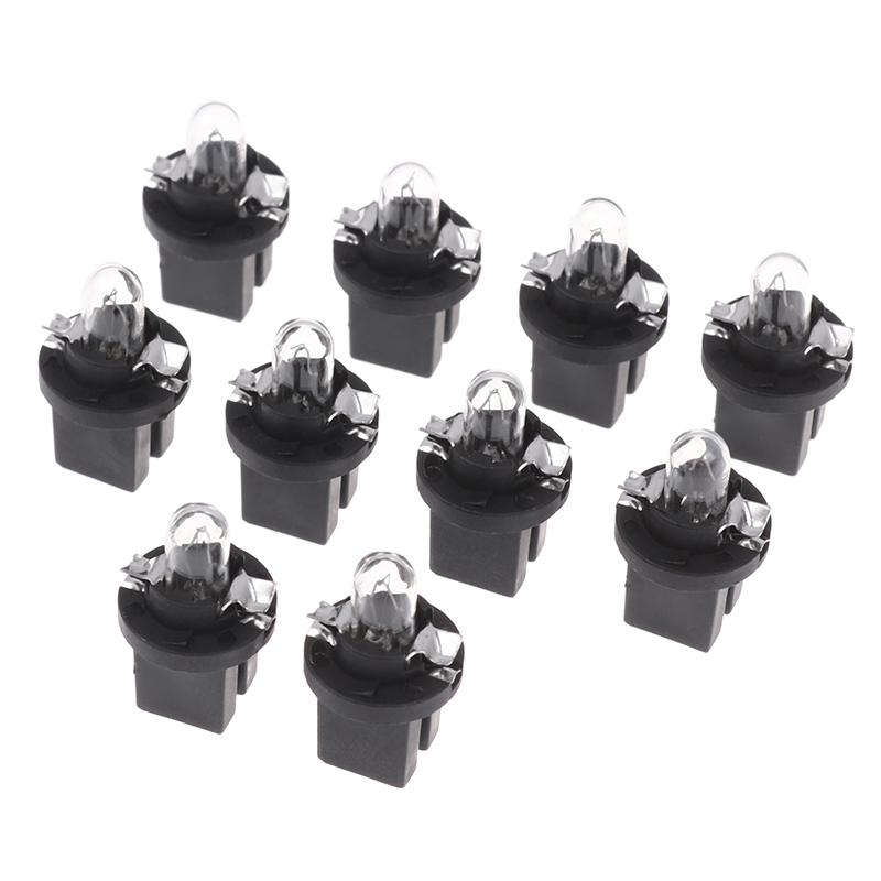 5/10 Stück LED-Glühbirne B8.5D LED Auto Innenraumleuchten Armaturenbrett Warnanzeige Keil Auto Instrumententafel Lampe Warmgelb 12V