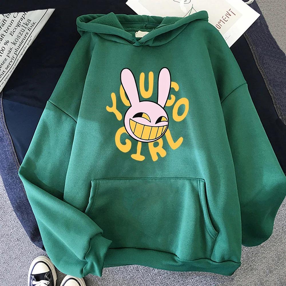 YOU GO GIRL Digital Circus Jax Hoodie Fashion Women Harajuku Funny Cute Rabbit Hoodie Cartoon Vintage Pullover Sweatshirt