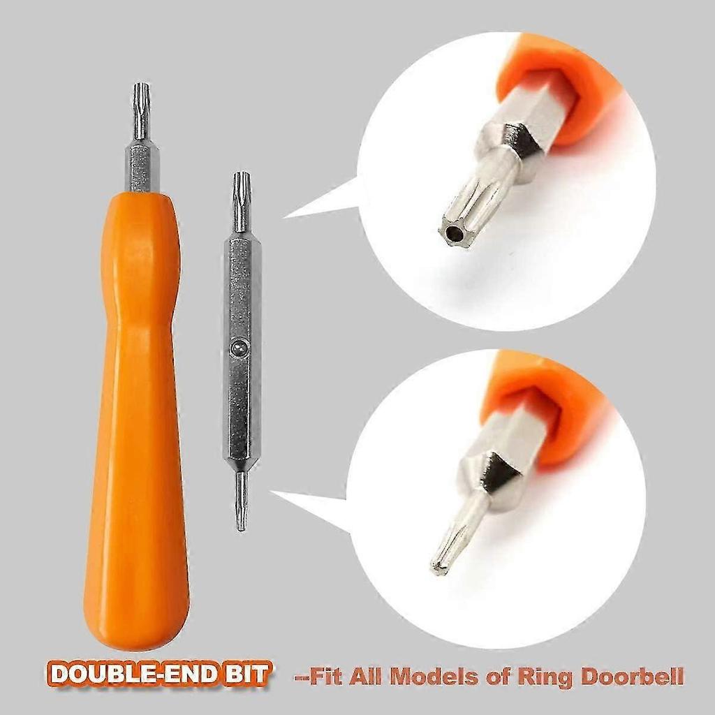 Security Screw Kit and Screwdriver for Ring Doorbell Replacement