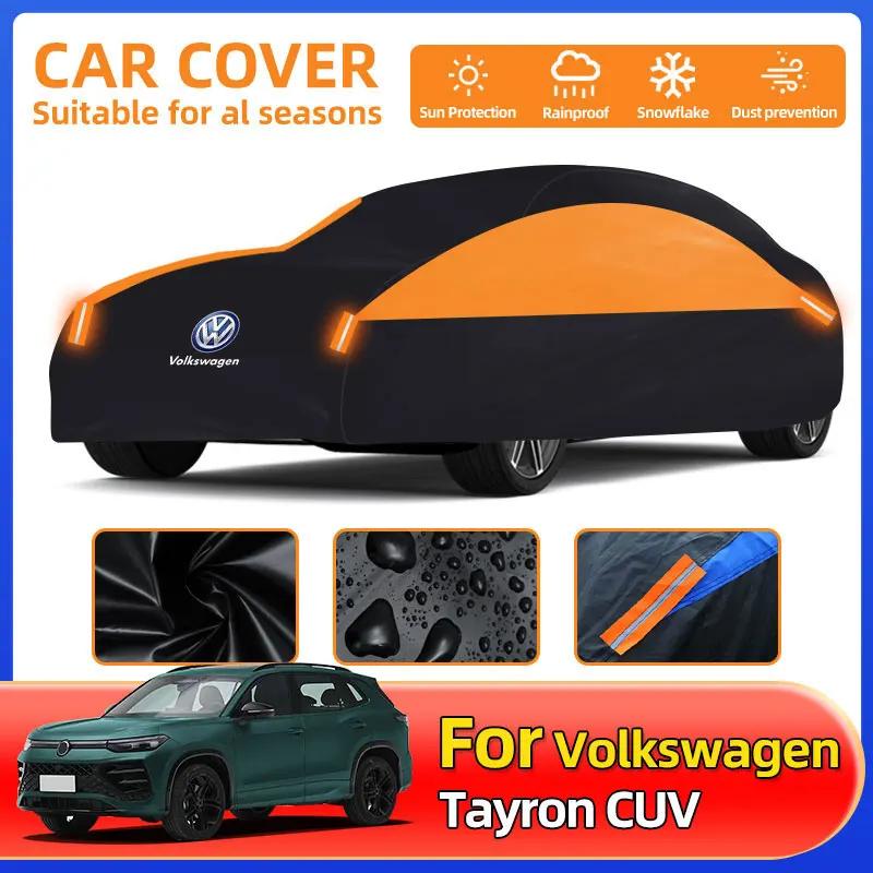 For VW For Volkswagen Tayron CUV 2022 2023 2024 Full Car Covers Portable Fit Outdoor Waterproof Sun Rain Snow Protection UV Univ MZ2