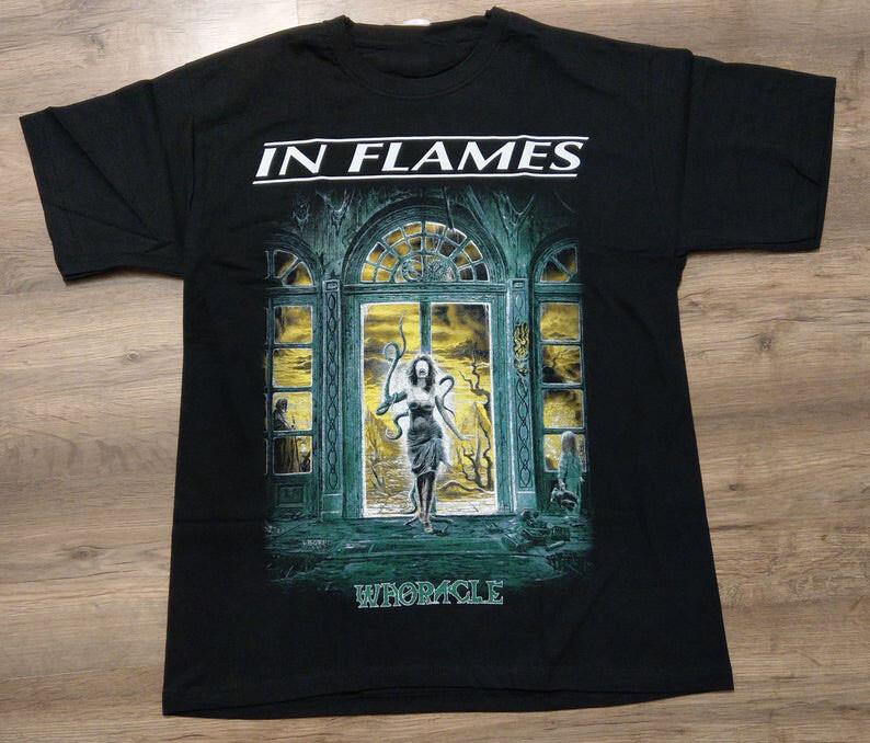 

IN FLAMESWhoracle All Size Unisex T-shirt Black S1840 Unisex T-Shirt XXXL