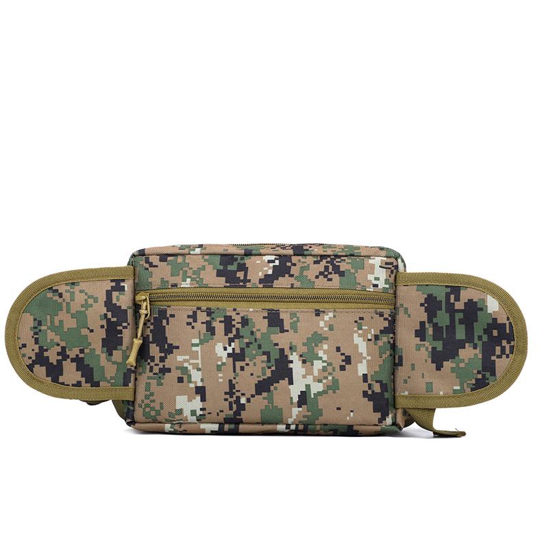 Outdoor Tactical Waist Bag Water-repellent Wear-resistant Men's Chest Bag Multi-layer Storage Commuter Shoulder Crossbody Bag