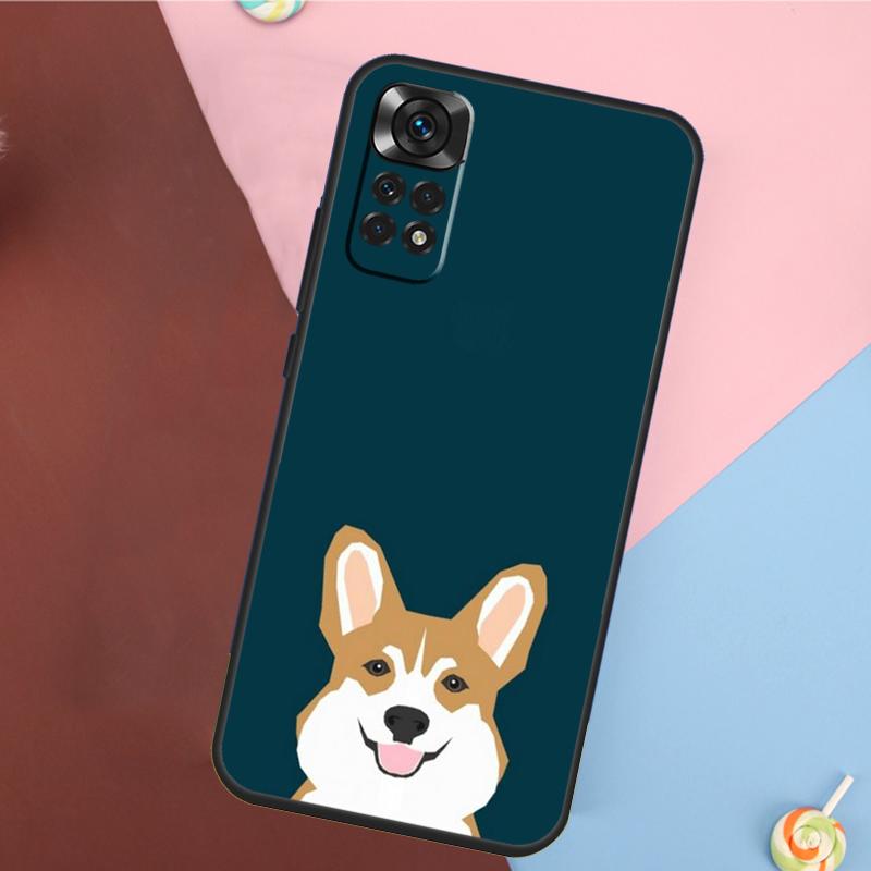 Corgi and Bubble Tea Cover For Xiaomi Redmi Note 13 Pro 14 12 11 9 10 9S 10S 11S 12S Redmi 14C 10C 12C 13C Case