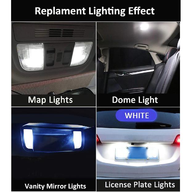 AWALITED 17pcs Pilot Interior LED Lights Kit Super Bright LED Map Dome Light Bulbs for 2009 2010 2011 2012 2013 2014 2015 Honda Pilot All Models