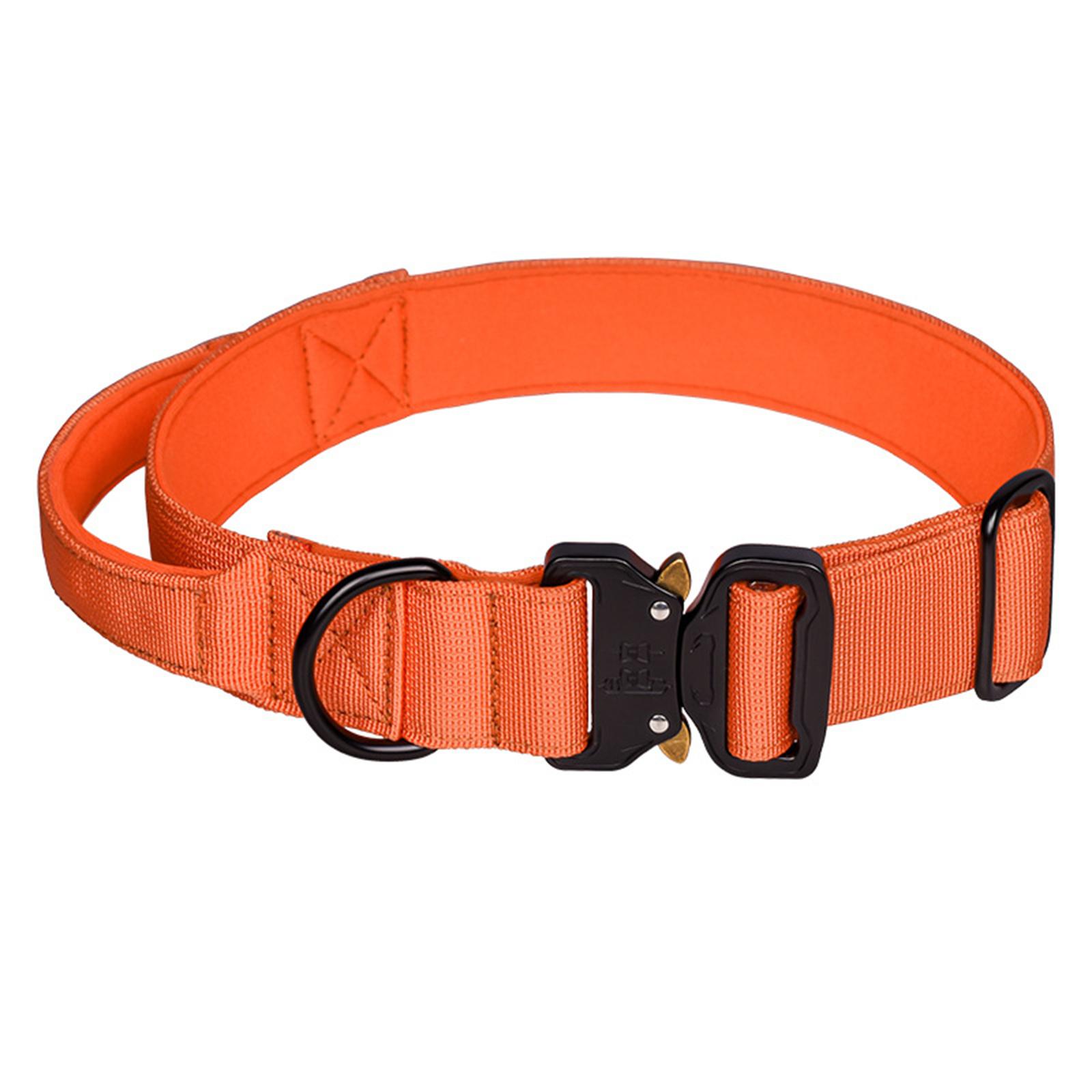 

Adjustable Dog Collar with Sturdy Nylon Handle Heavy Duty for Dog Training Keep Your Pet Safe Breathable Material L
