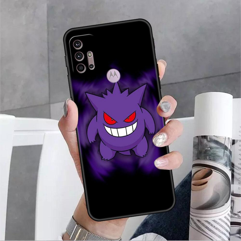 

Чехол для Motorola G60 G30 G22 Edge 20 Lite G31 One Fusion G9 G8 G60s G51 G71 G52 G200 G50 мягкий чехол для телефона Pokemon Gengar Cool Moto Edge 20 Pro