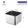 Stainless Steel Square Condiment Basin