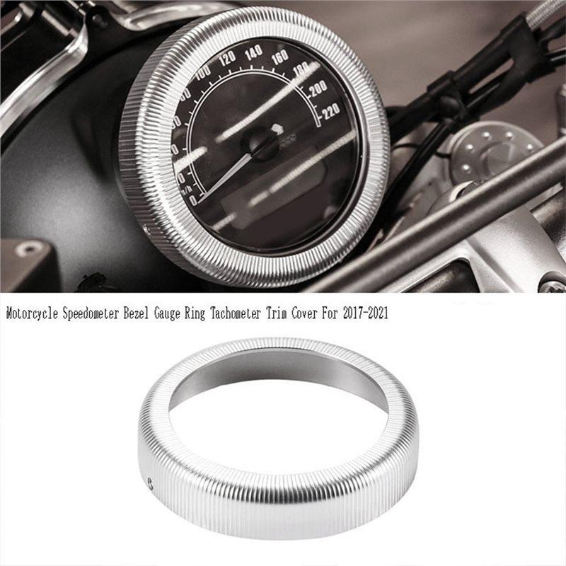 Trim Cover For CNC Motorcycle Speedometer Bezel Gauge Ring Tachometer For BMW R Ninet Pure Scrambler Urban 2017-21 Silver