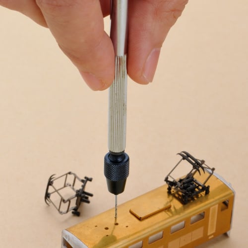 ANEX No. 90-ST Heavy-Duty Pin Vise, Thin Shank, Through-Cut, 0.1-0.6mm