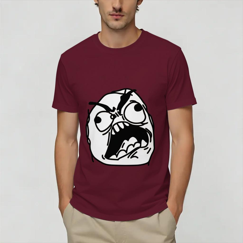 Rage Comic Trollfac Tshirt Summer Cotton Tshirts For Unisexs Popular Pattern Tshirt Short Sleeve Streetwear Tops