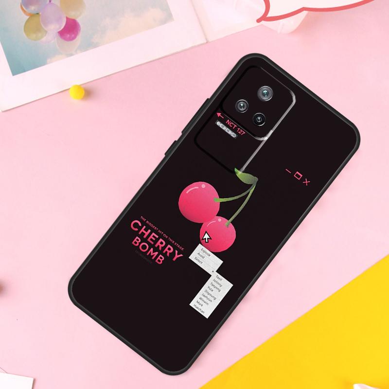 Cherry Pattern Case For Xiaomi 14 Ultra 13 11T 12T 13T Pro 12 Lite POCO X6 Pro M6 X3 X4 X5 M5s F3 F5 Cover
