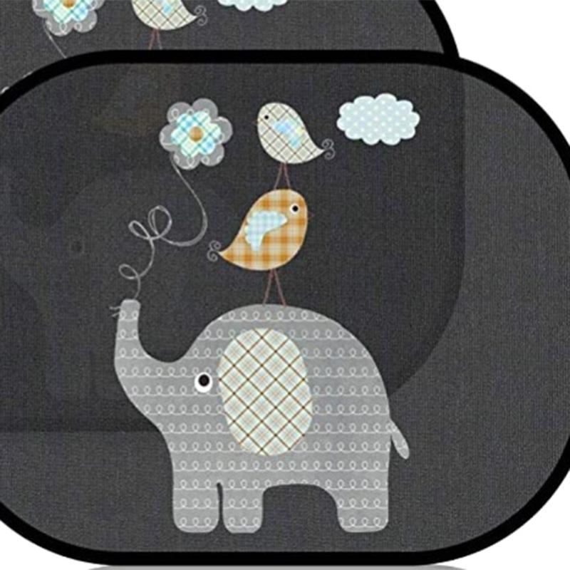 Car Window Shade Cartoon Car Window Sunshades for Baby UV Protections Cover Curtain Sun Visors for Side Window