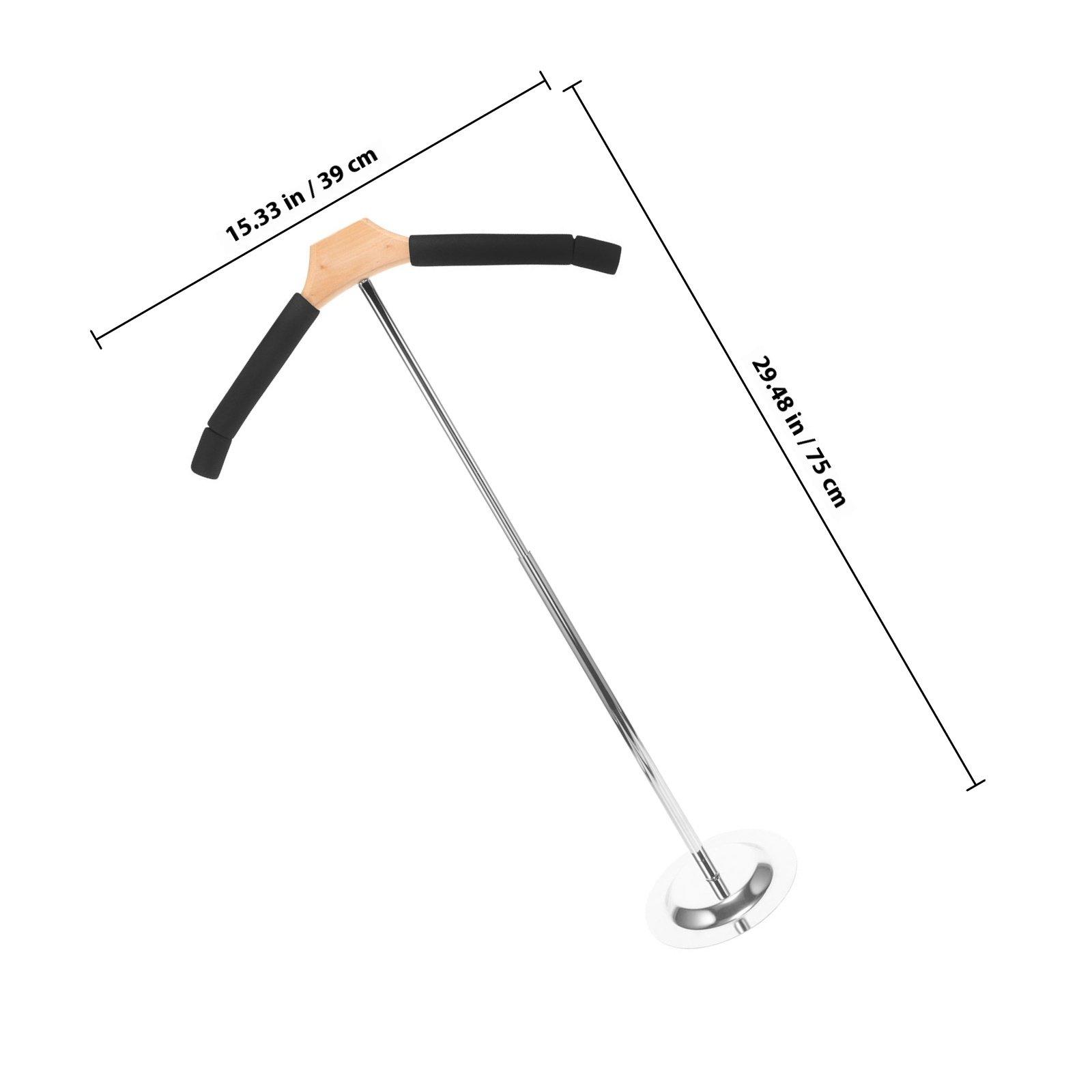 

Type Adult Garment Hanger T Shape Display Stand For T Shirts Coats Sweaters Clothes Hanging Clothing Storage Rack чёрный