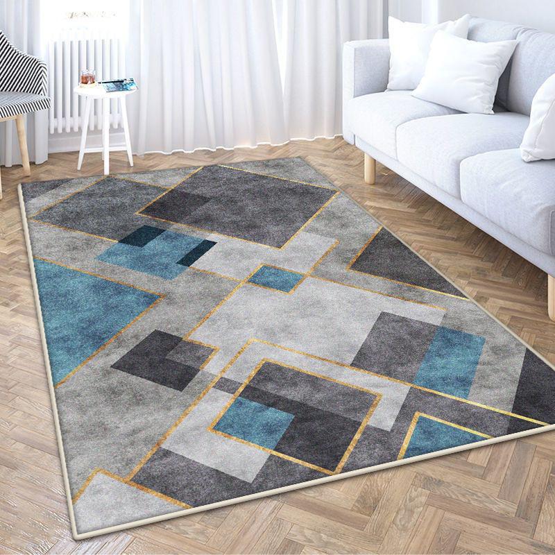 Tapete Geométrico Moderno PARA SALA DE ESTAR Decoração de Luxo Leve Quarto Tapete Fácil de Limpar 200x300 Grande Área Sala de Estar Tapetes Antiderrapantes 100*200cm