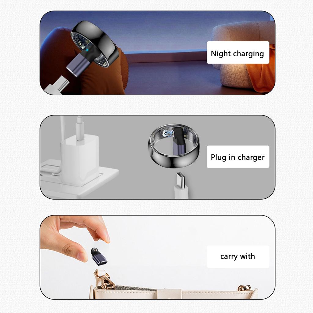 MultiDevice Magnetic Charging Adapter For Intelligent Rings Metal Built Charging Adapter Secure Contact Instantly Setups