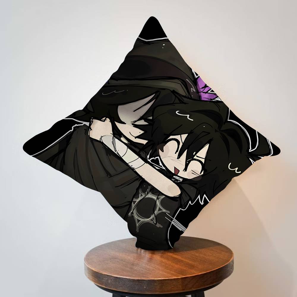 Azure x Two Time Pillow Cushion Cover Pillowcase Living Room Sofa Home Decor Customized 30x30cm