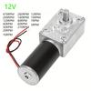 DC 12V Spiral Gear Motor,High Torque Self-locking 8mm D Shaft,Multiple RPM for Rotating Table and Cabinet Door Drive