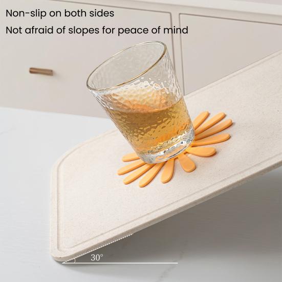 1 Set Flower Coaster Heat-Resistant Floral Theme Trivet Anti-scald Kitchen Countertop Pot Pan Coffee Tea Cup Holder Dining Table Decoration