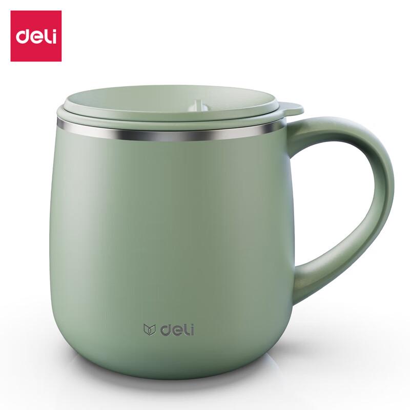 Deli LL602-FGN Insulated Thermal Coffee Mug