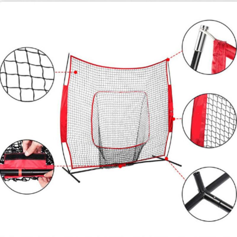 Baseball Practice Net Hitting & Pitching Softball Practice Net Portable Outdoor Baseball Training Set