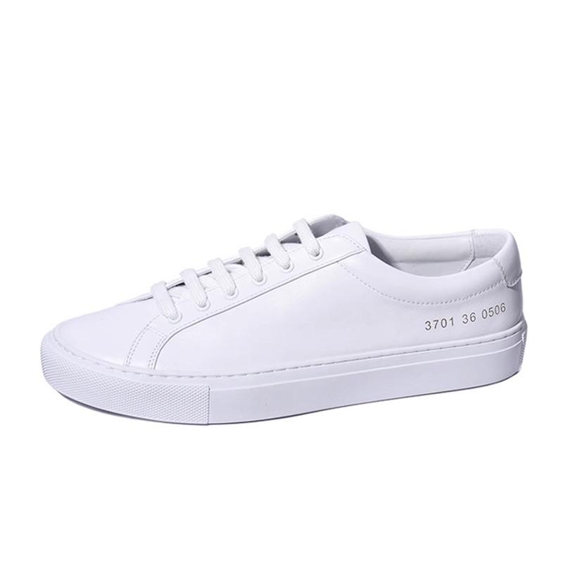 [Cowhide] Little white shoes women's shoes spring, autumn and summer new sports and leisure flat leather tide