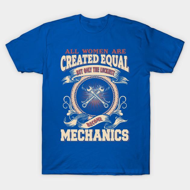 

Unisex Fashion TShirt All Women Created Equal Luckiest Become Mechanics Print TShirt Plus Size S-5XL T-Shirt 100%Cotton Tops O Neck Short Sleeve Tees 3XL синий