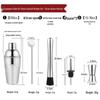 Set Shaker da Cocktail in Acciaio Inossidabile