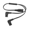 IEC320 C8 to Dual C7 Cord Male to Female 1 in 2 Out AC Power Splitter Cable for LCD Monitor Desk Lamp 100‑250V