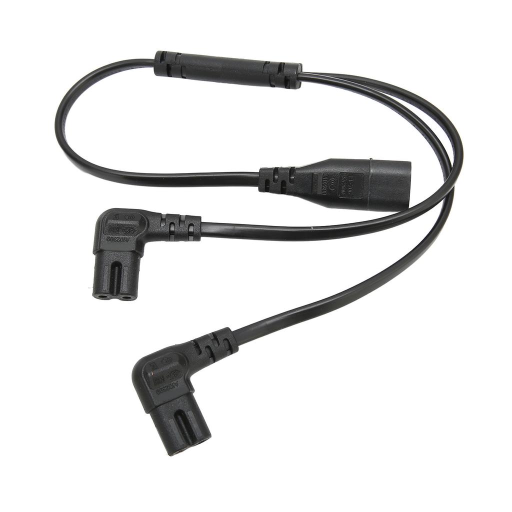 IEC320 C8 To Dual C7 Cord Male To Female 1 In 2 Out AC Power Splitter Cable for LCD Monitor Desk Lamp 100‑250V