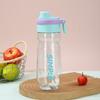 Water bottle summer fashion portable spray water cup large capacity drop wear-resistant plastic cup travel cycling straw cup wholesale
