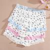 Women's Boxers Panties Cute Blossom Printed Ladies Panties Lace Underwear Seamless Panties Casual Solid Underwear S-XL
