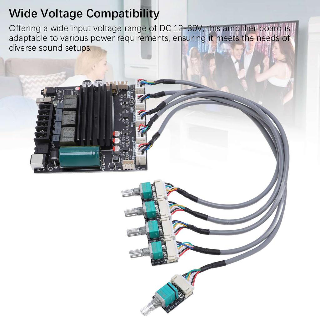 2.1 Channel BT Amplifier Board 100W 100W 200W TPA3221 Amp Board with Extension Cable DC12-30V 10A