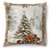 Christmas decoration pillow cover Santa Claus Reindeer Christmas Tree pattern living room sofa cushion cover home decoration