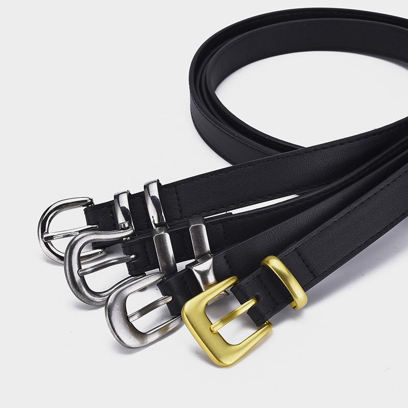 Black Pu Trendy Leather Belt For Fashionable And Casual Wear Perfect For All Occasions