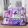 Gymnastics Word Cloud Art Blankets Are Suitable for Living Rooms, Bedrooms, Camping, and Other Places, Making Them an Ideal Choice for Gifts.