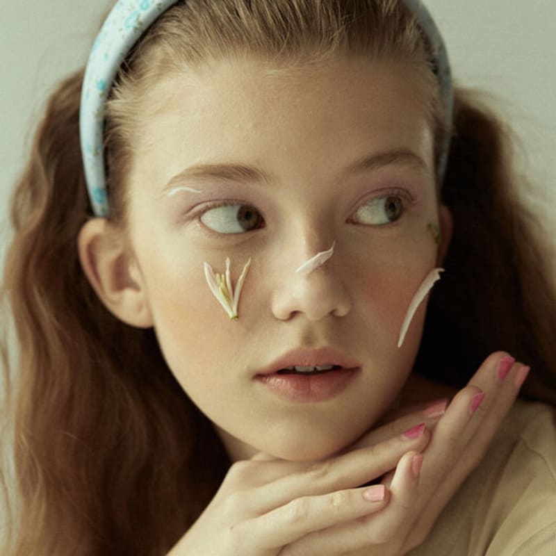 Elizabeth Moments Blue Flower Print Headband