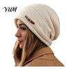 Cold Weather Commuter Hat Winter Knitted Cap for Women Girls, Thickened Warm Weather, Stylish Gift Plush Lined Fashion Stacked Hat, Slouchy