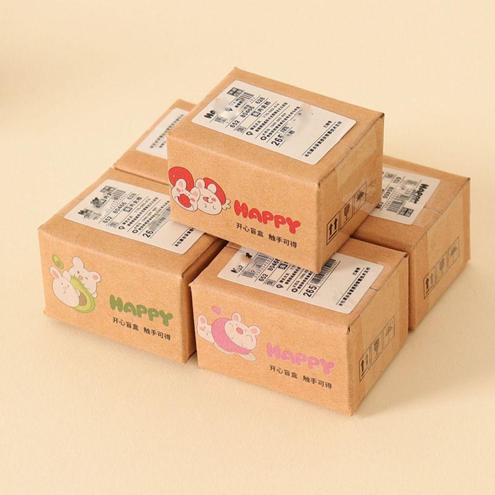 5Pcs 6 Styles Carton Express Box 1:12 Doll House Decor New Decor Toy  Dollhouse Decoration