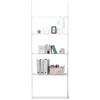 Iris Plaza TWR-680 Wall-Mounted Towel Rack, 5kg Load Capacity, Fits Ceilings 170-260cm, Width 68cm, White, Wide, Slim, Wall-Mounted, Perfect for Bathr
