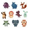 10pcs Animals Pattern Bathroom Bathtub None Slip Stickers Staircase Floor Mat Kids Room Self-adhesive Anti-skid Sticker