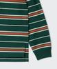 MUSINSA STANDARD WOMAN Women'S Relaxed Multi-Stripe Rugby Shirt [Green]