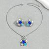 Geometric Rhinestone Necklace Pearl Women Jewelry Set Fashion Earrings Necklace Set  Wedding