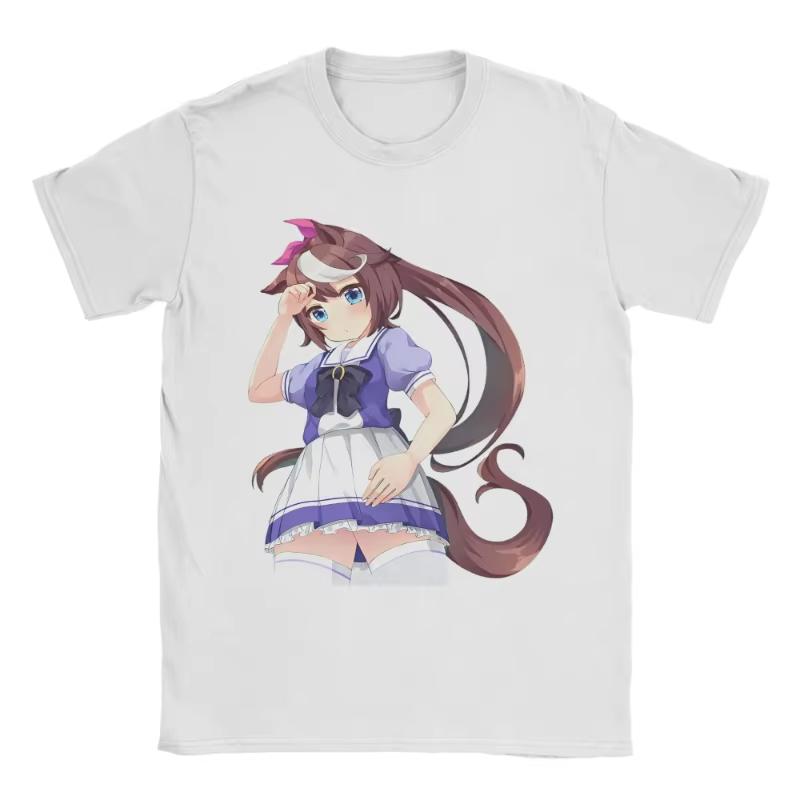2025 Summer I Paused My Umamusume Career To Be Here Men Women 100 Pure Cotton Printed Tshirt Short Sleeve Round Collar Clothes