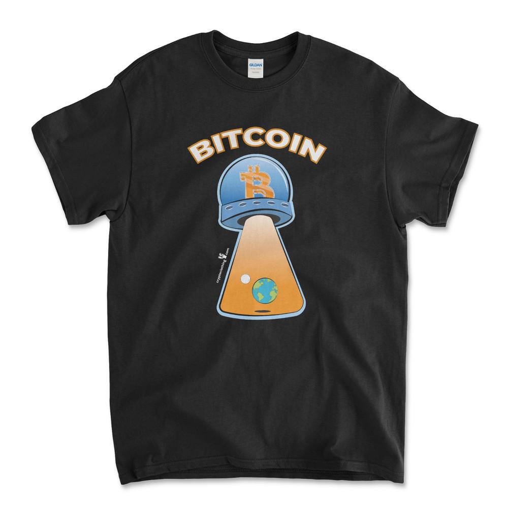 Bitcoin BTC Crypto Cryptocurrency Altcoin HODL Black T-Shirt UPC32 Unisex T-Shirt L