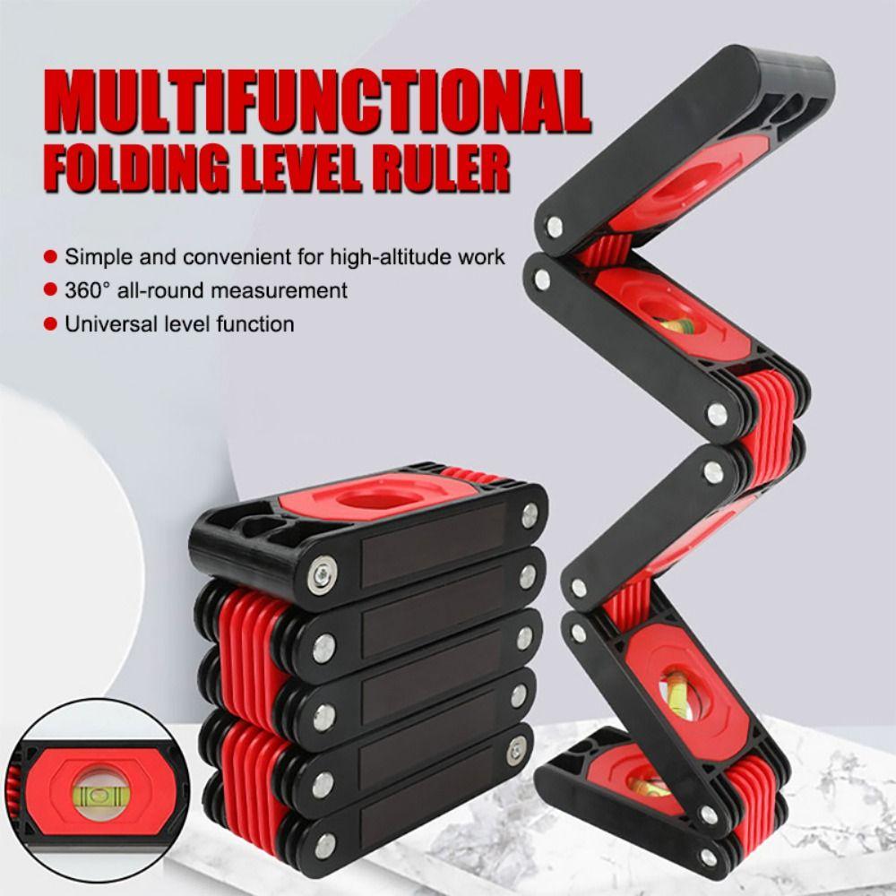Strong Magnet Magnetic Level Meter Multi-angle Foldable Protractor Angle Finder Gauge Building