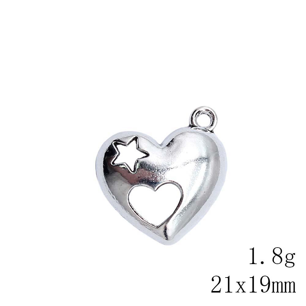 Back To School Charms Bulk Peach Heart Love Charms Pendant Women's Clothing Pendant