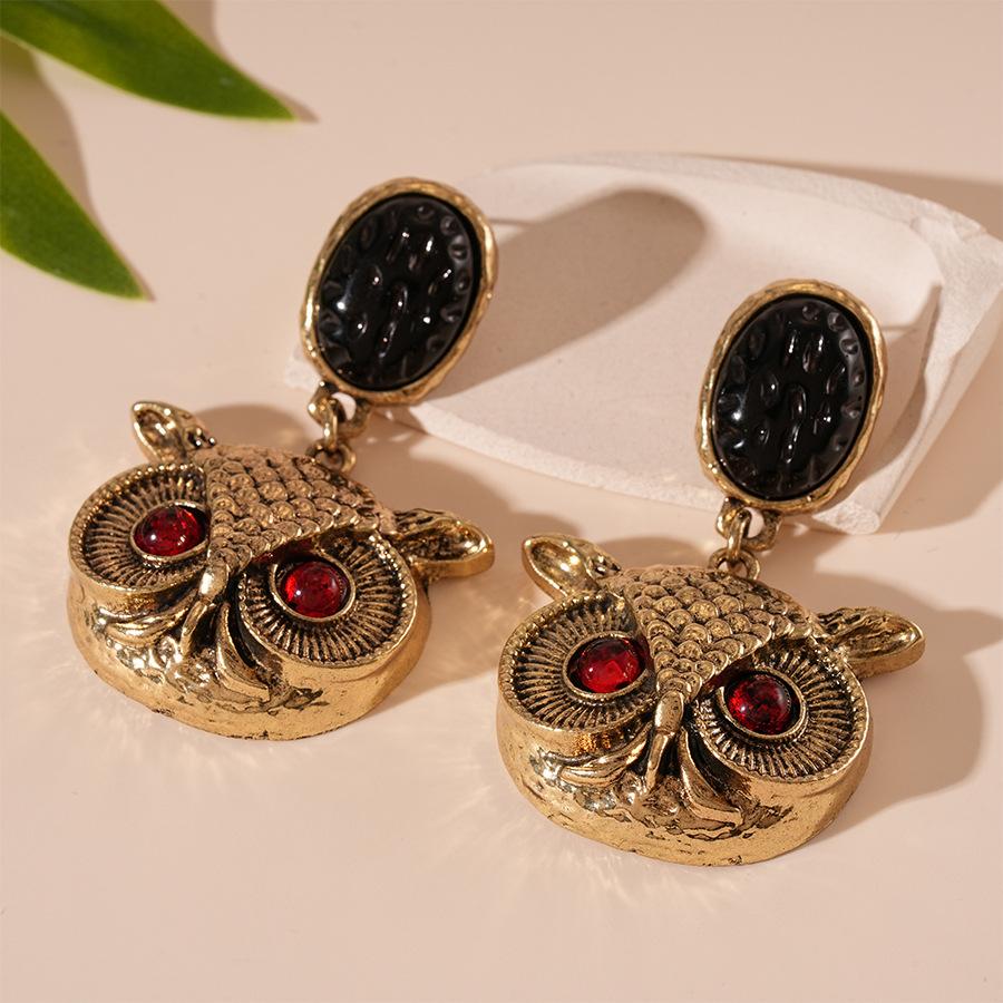 Metallic Owl Earrings, Elegant and High-end Earrings for Women